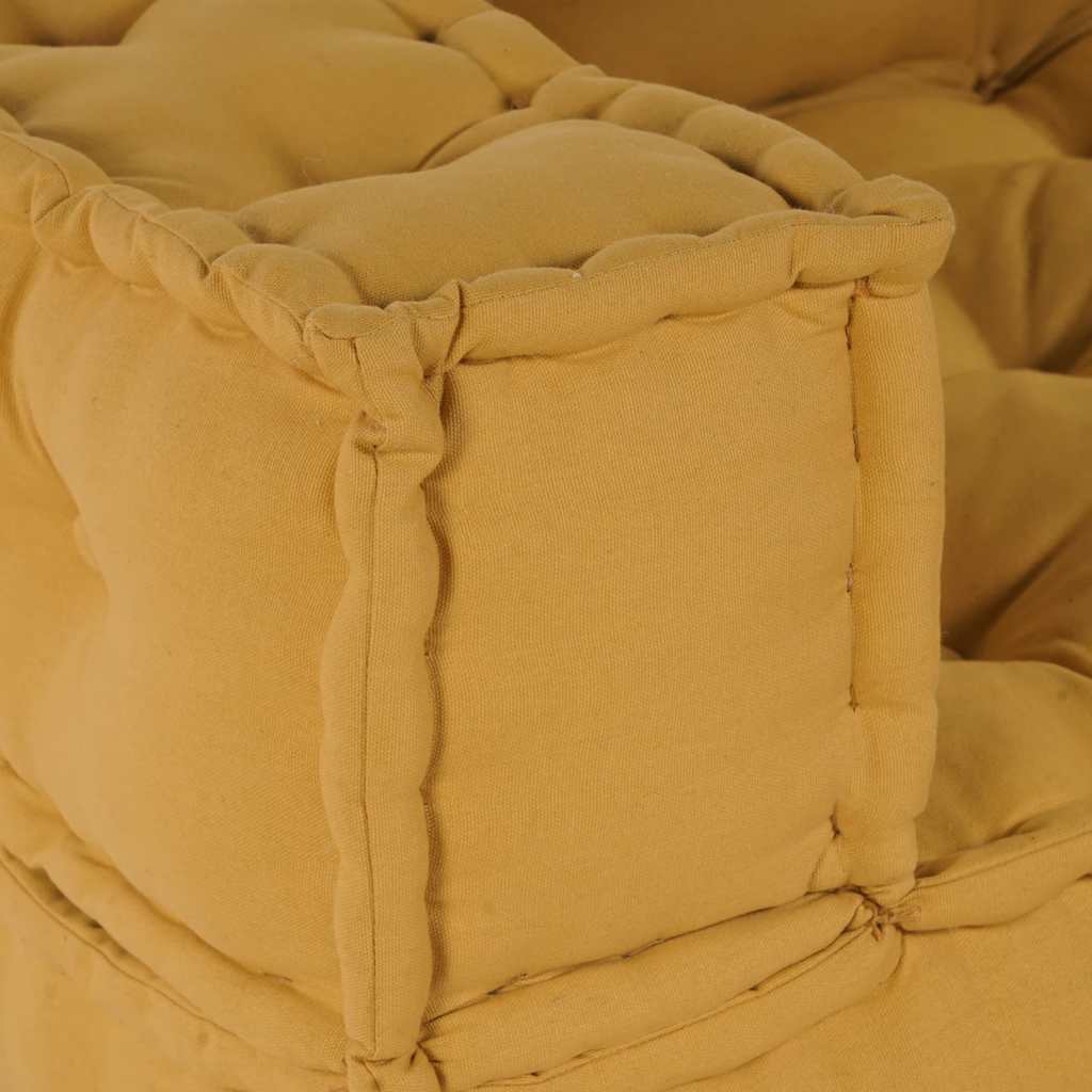 Modularna sofa s 2 sjedišta, žuta, 140x70x36, tkanina