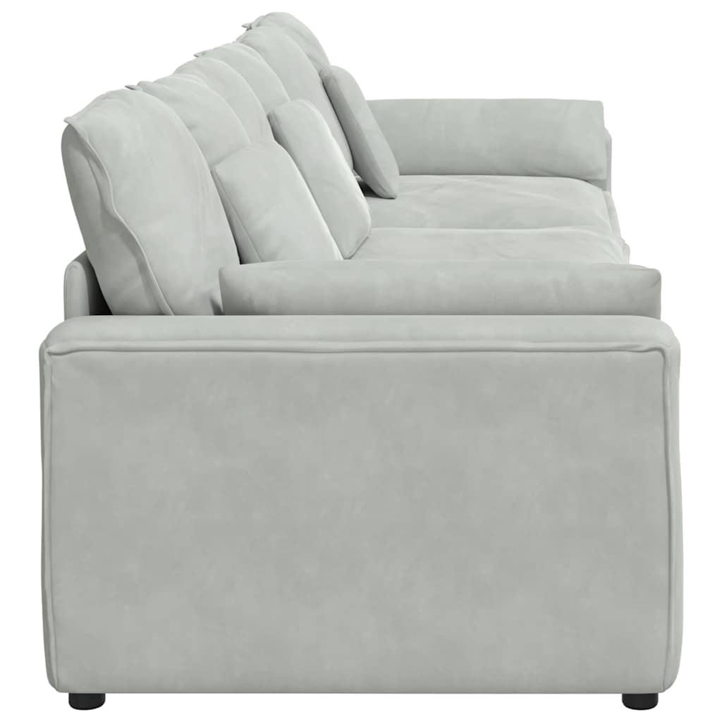 Modularna sofa s jastucima svijetlosiva