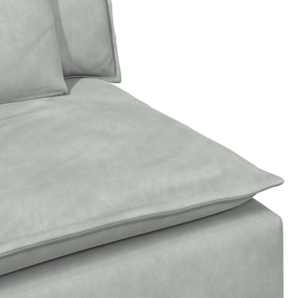 Modularna sofa s jastucima svijetlosiva