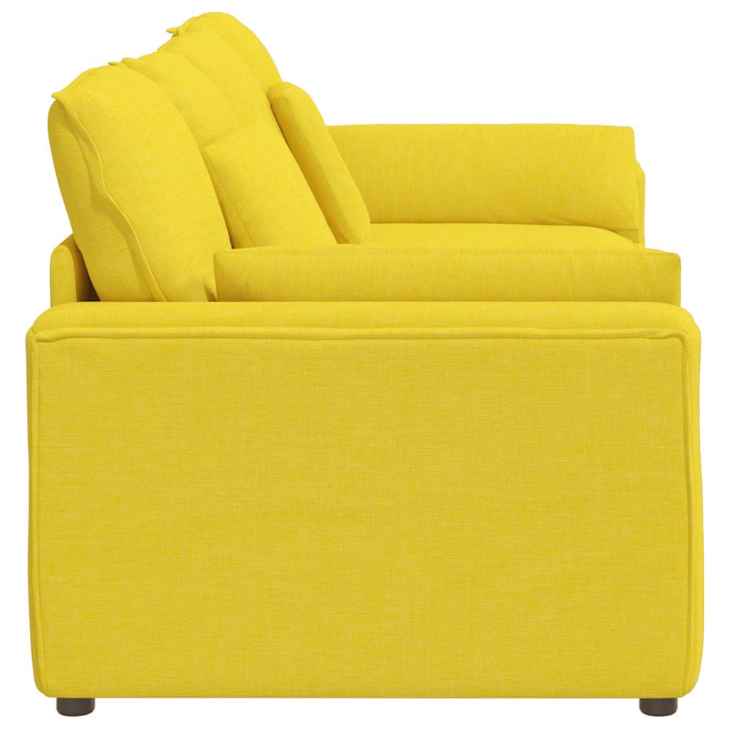 Modularna sofa s jastucima svijetložuta