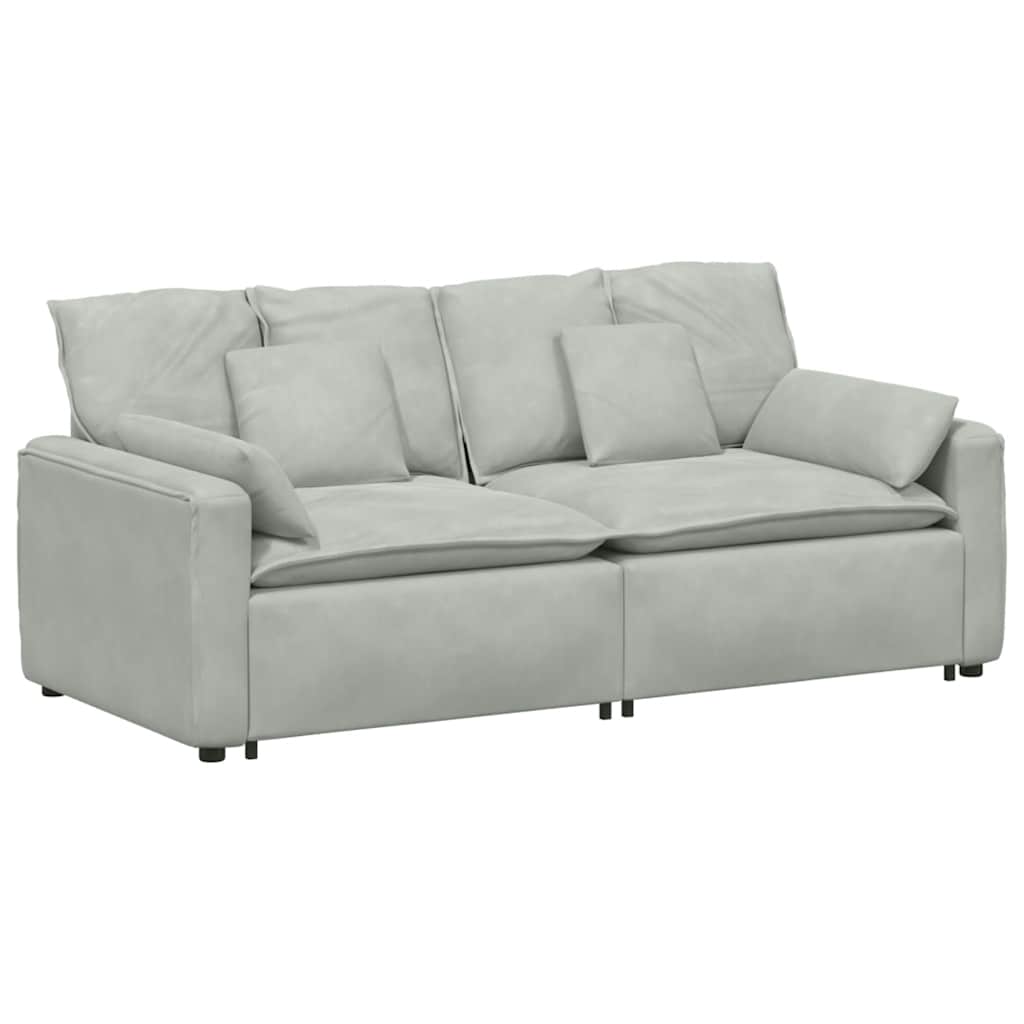 Modularna sofa s jastucima svijetlosiva