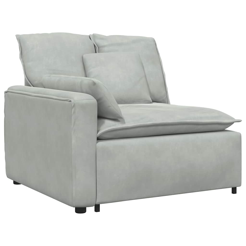 Modularna sofa s jastucima svijetlosiva