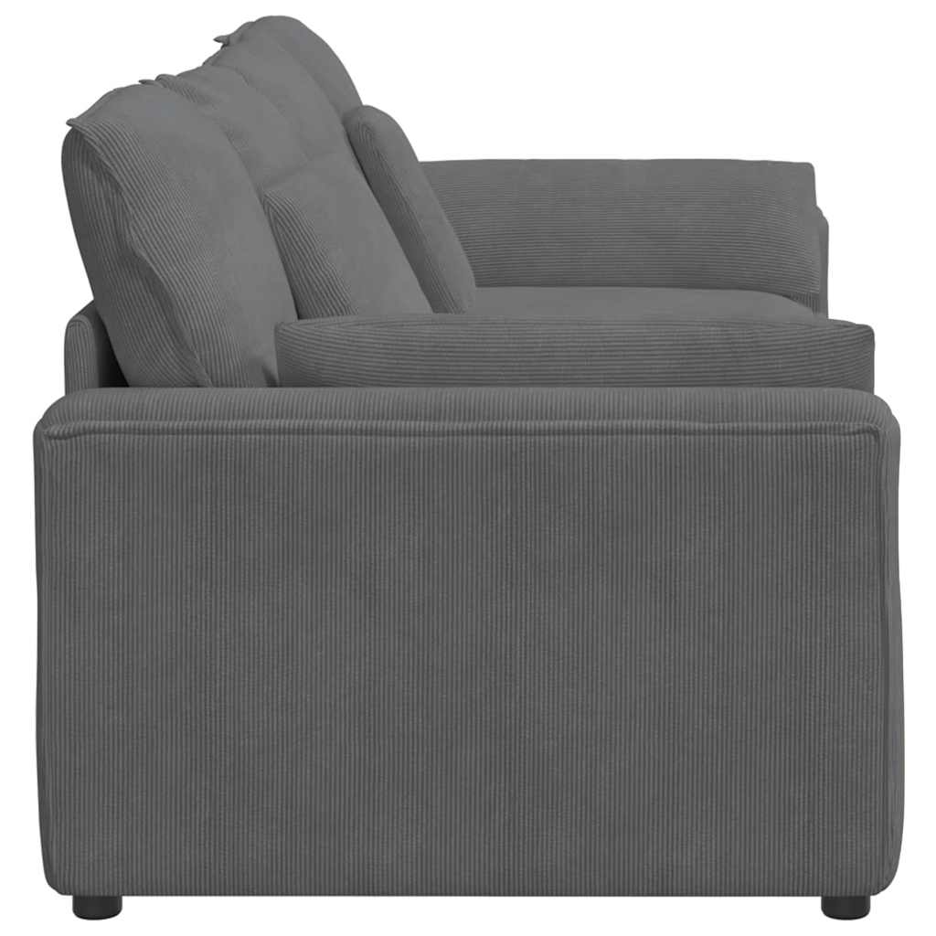 Modularna sofa s jastucima tamno siva