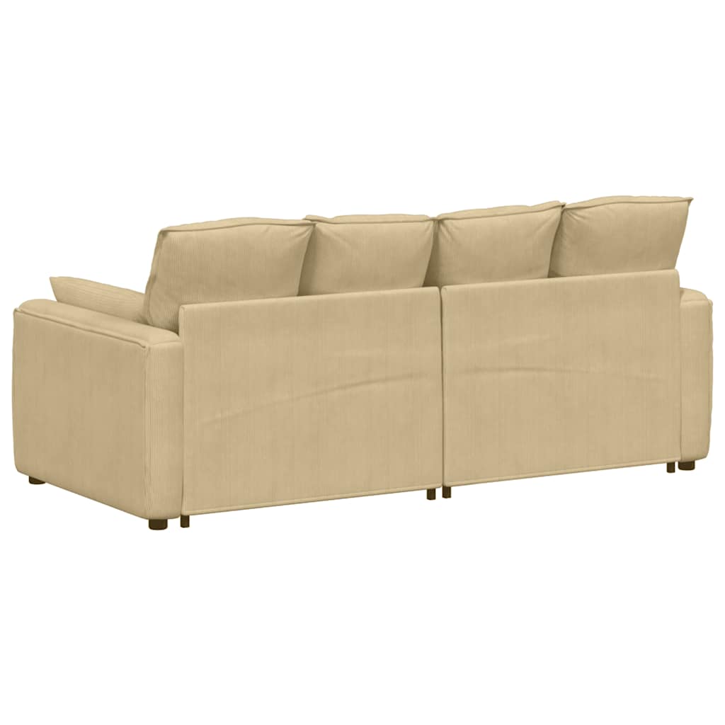 Modularna sofa s jastucima sivo-zelena