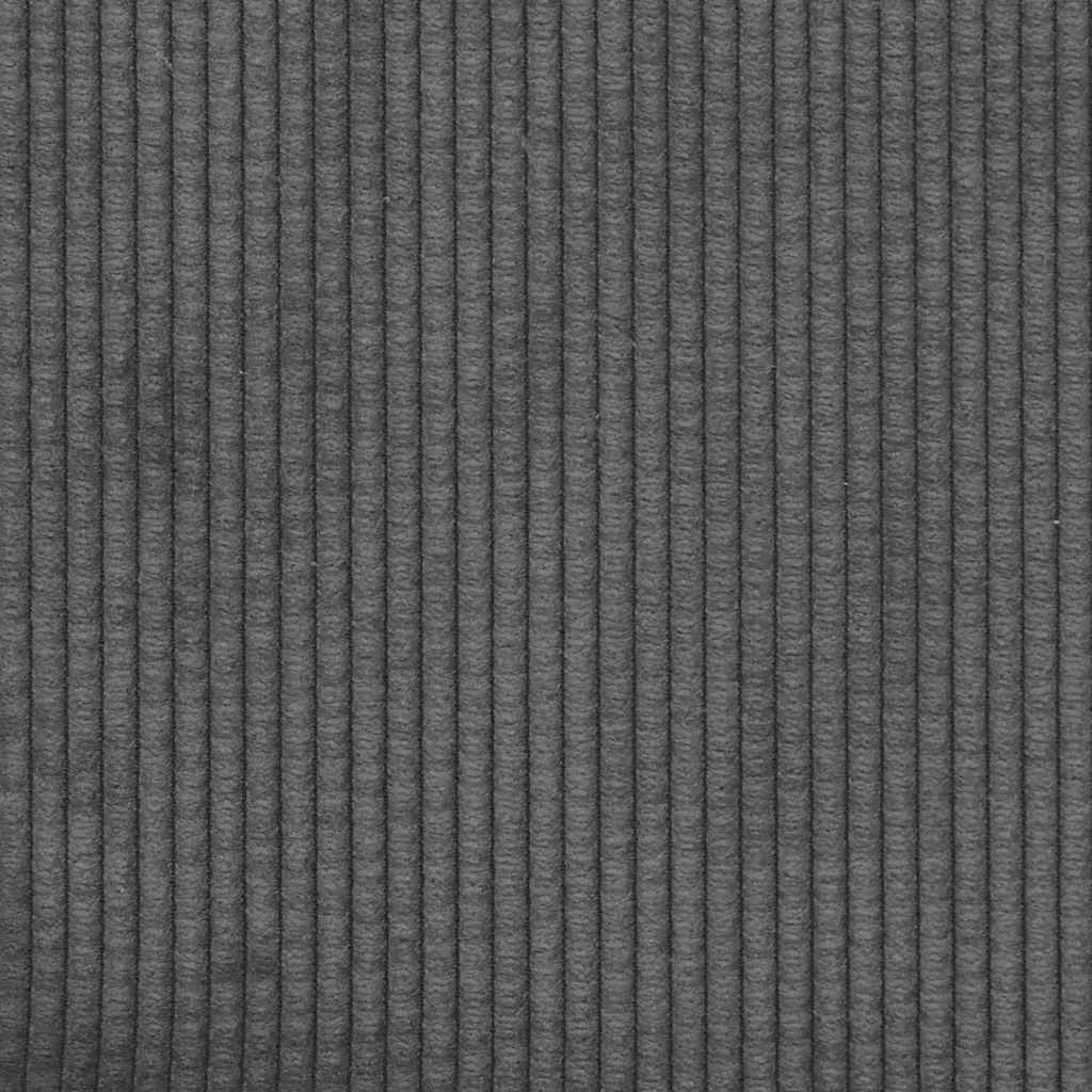 Modularna sofa s jastucima, korduro tkanina, tamno siva