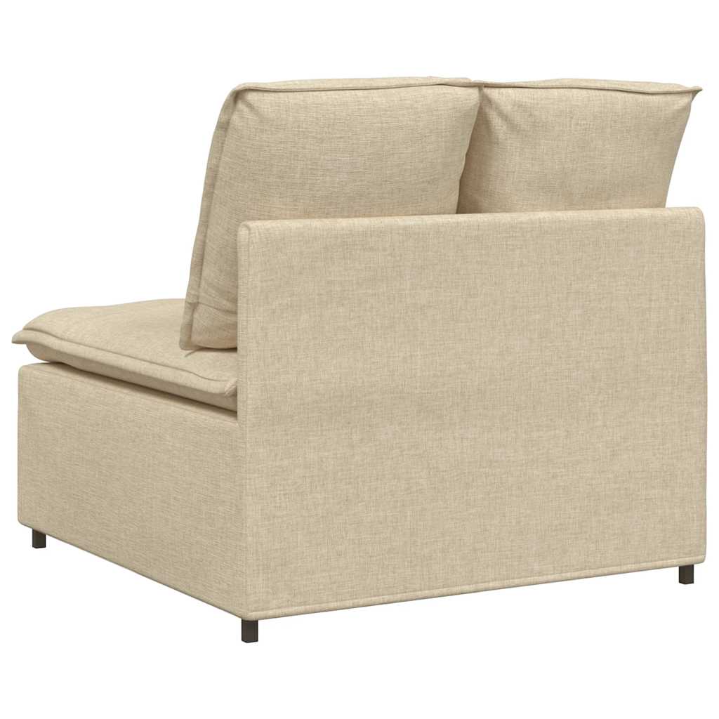 Modularni Sofa Centralni Modul s Jastucima Krem 100 cm