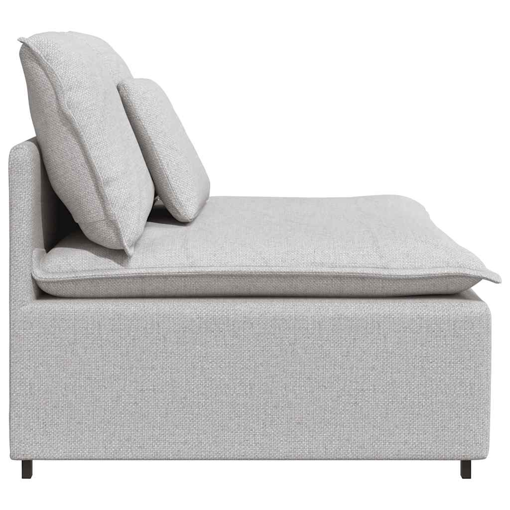 Modularni kauč s jastucima, sivo-bijeli 100 cm