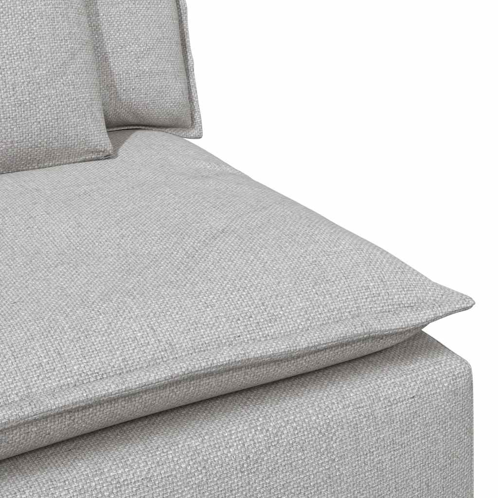 Modularni kauč s jastucima, sivo-bijeli 100 cm