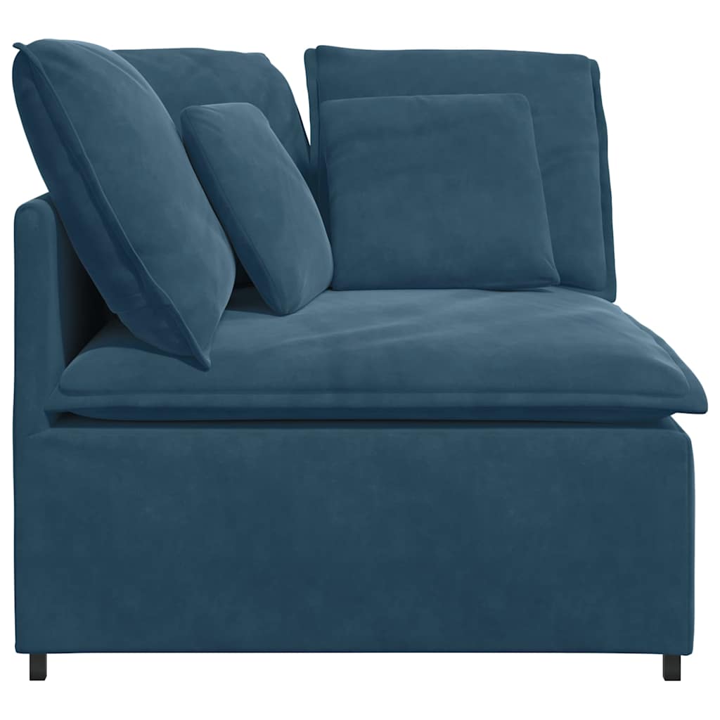 Modularna Kutna Sofa s Jastucima Plava 100 cm