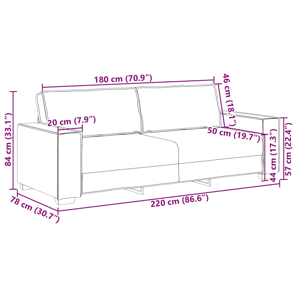 Dvodijelni set sofa s jastucima, vinsko crveni baršun