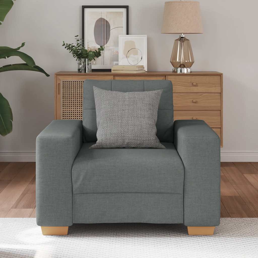 Sofa fotelja tamno siva 100x78x80 cm tkanina