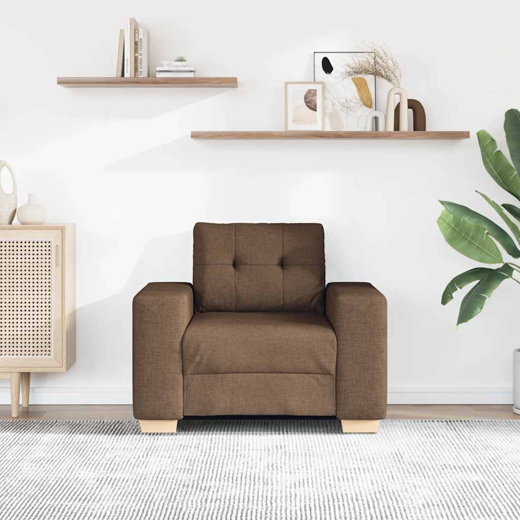 Sofa fotelja smeđa 100x78x80 cm tkanina