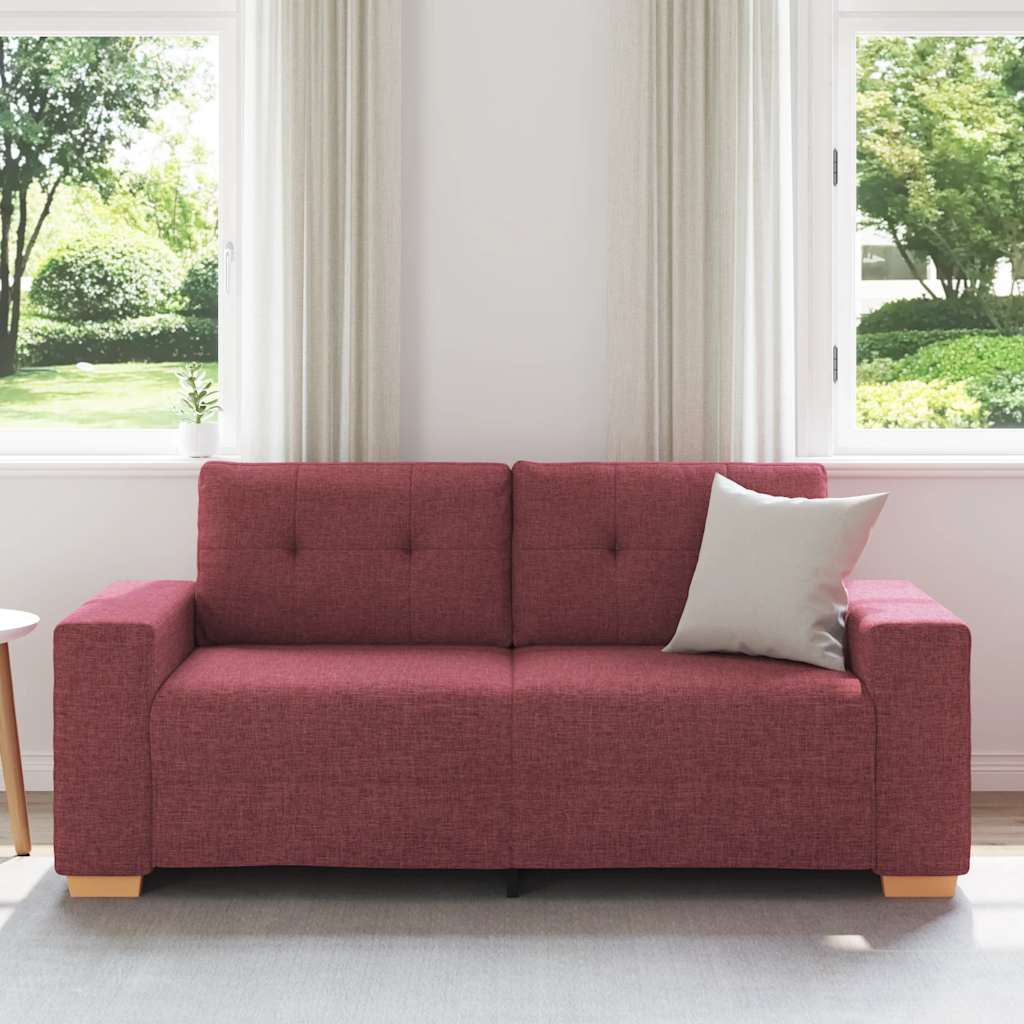 Dvosjed, sofa, vino crvena, 180x77x82 cm, tkanina