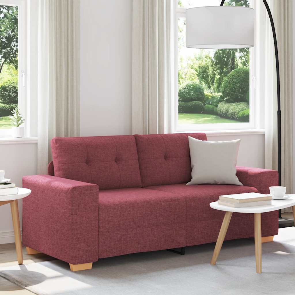 Dvosjed, sofa, vino crvena, 180x77x82 cm, tkanina