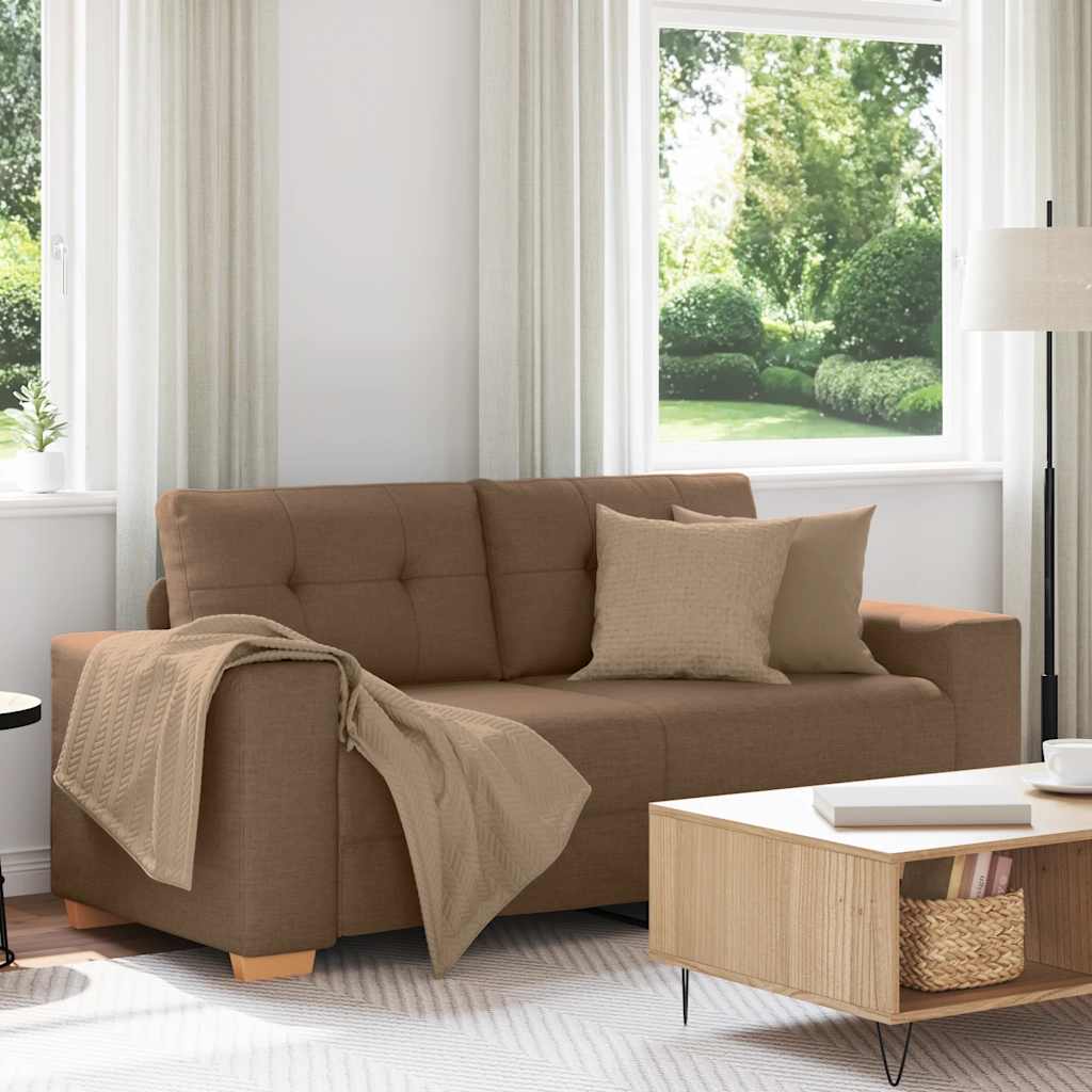 Dvosjed Smeđi 180x77x82 cm Tkanina