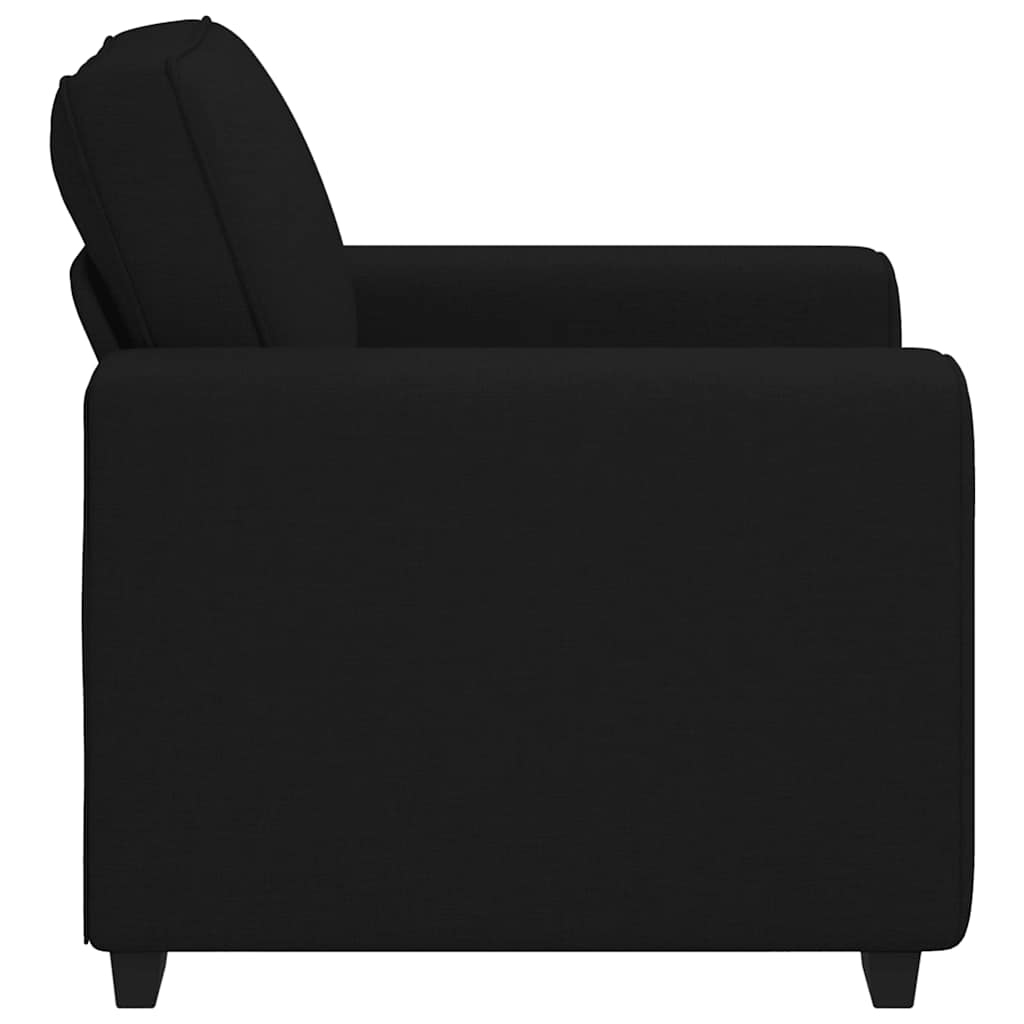 Sofa fotelja crna 100x77x82 cm tkanina