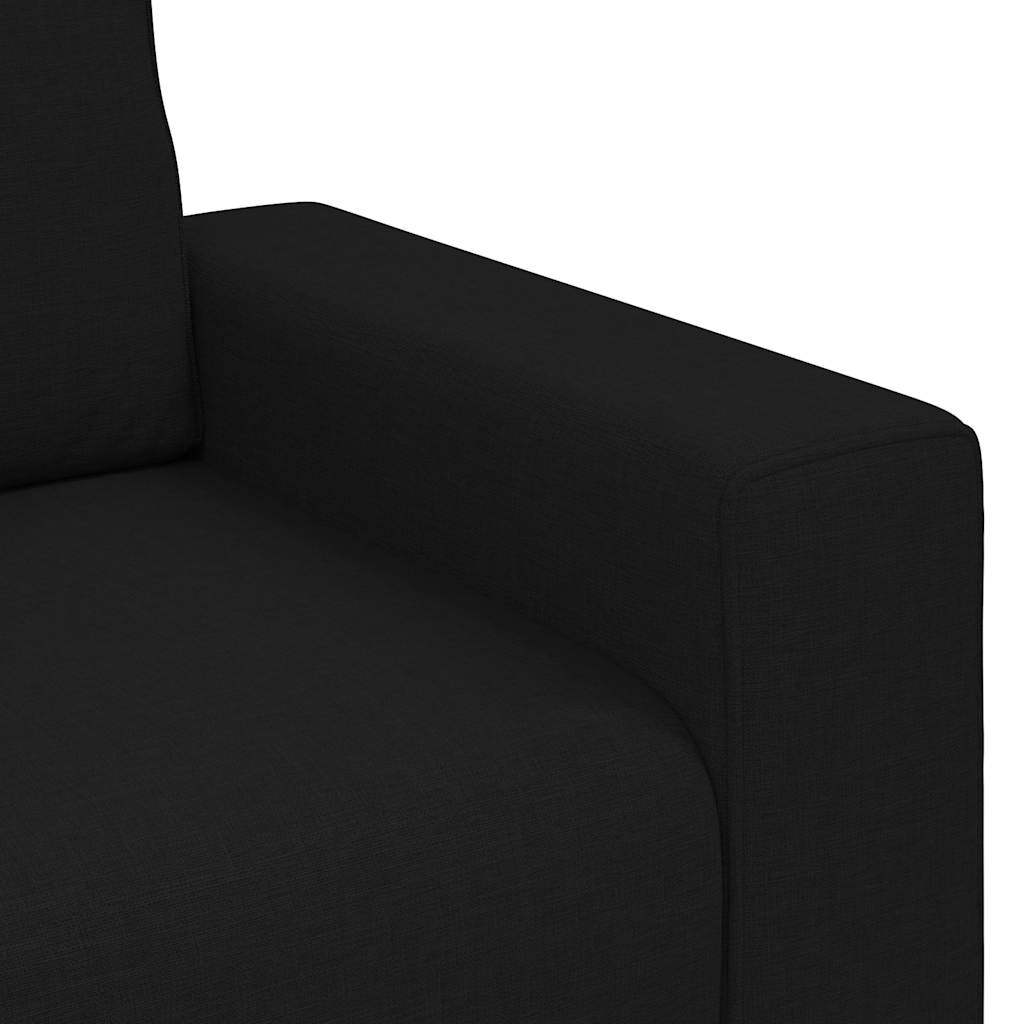 Sofa fotelja crna 100x77x82 cm tkanina