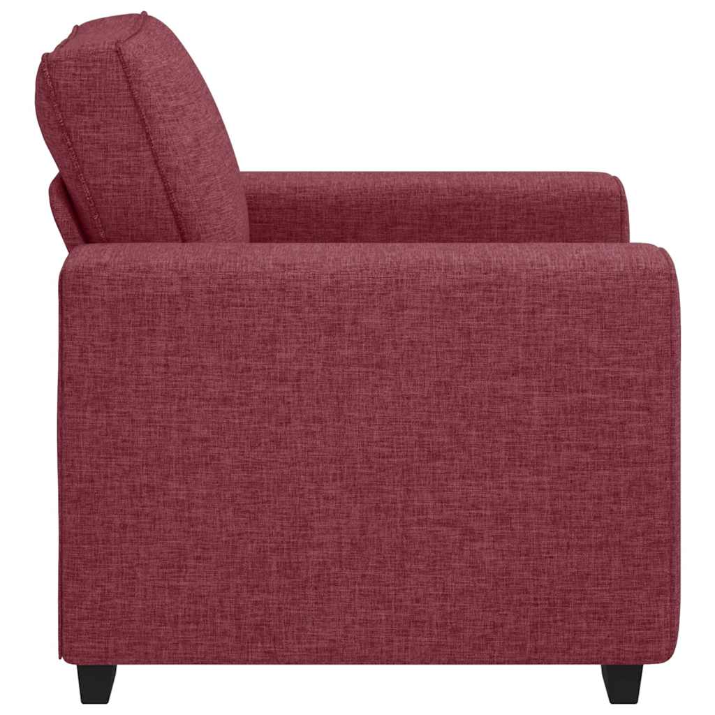 Sofa fotelja vino crvena 100x77x82 cm tkanina