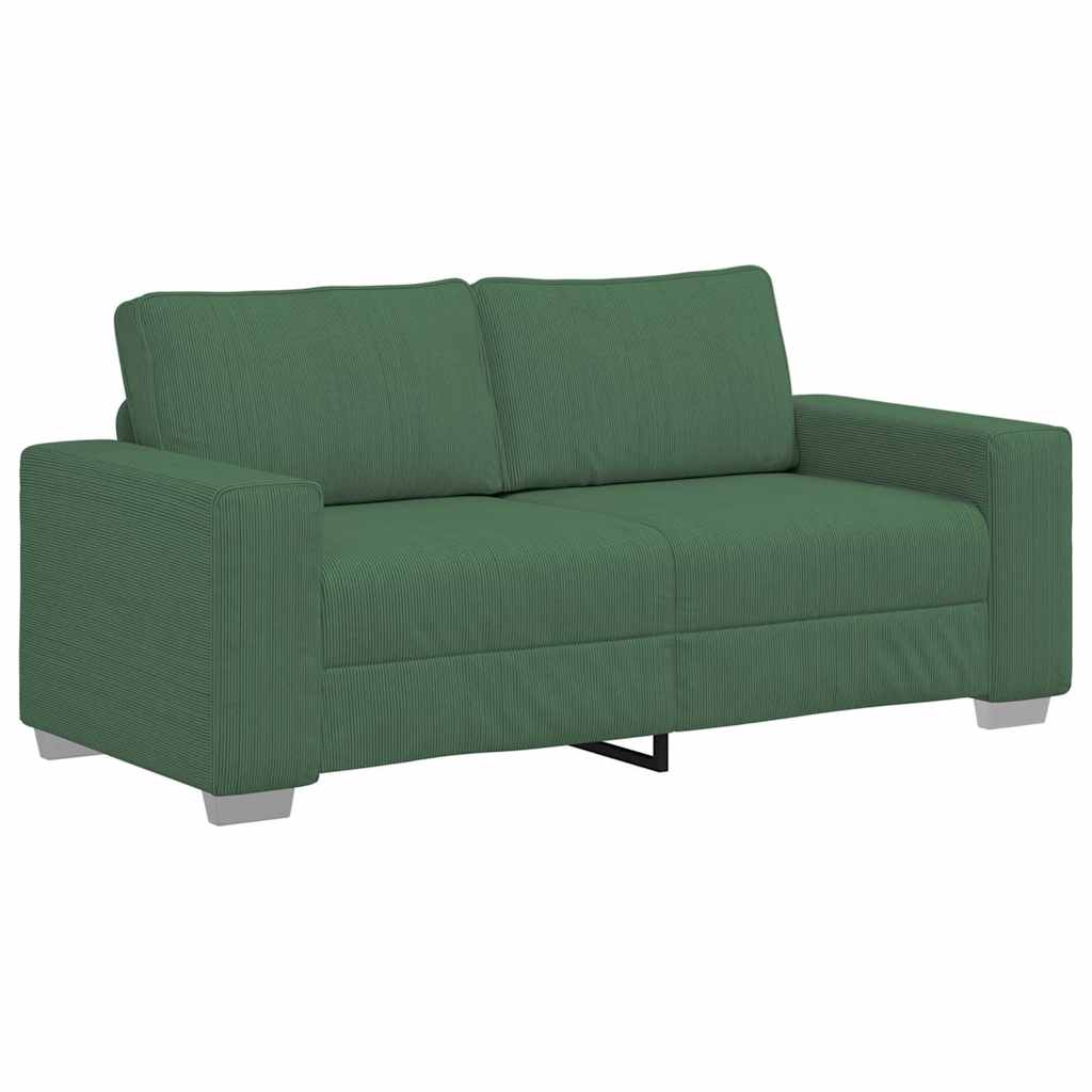 Dvosjed tamnozelene boje 180x77x82 cm korduro tkanina