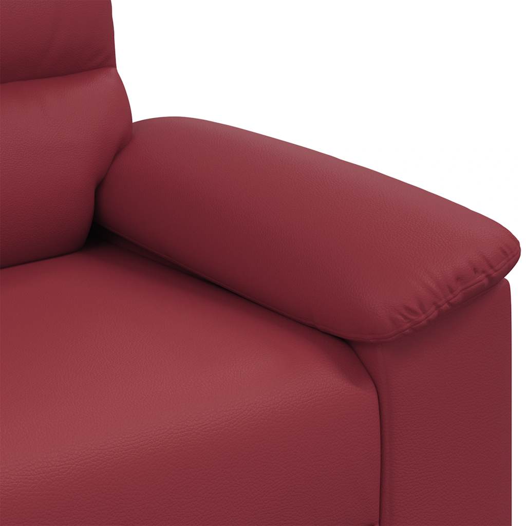 Sofa fotelja vino crvena 100x81x84 cm umjetna koža