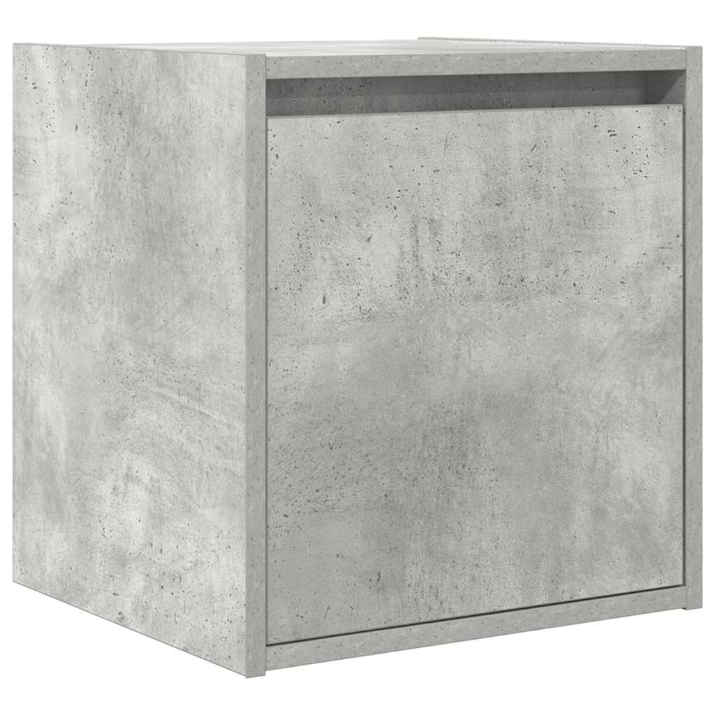 Zidni noćni ormarić siva betona 38x34x40 cm