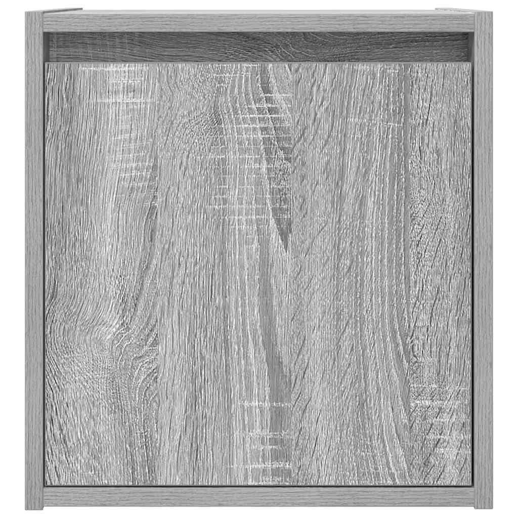 Zidni noćni ormarići 2 kom boja sivog hrasta sonome 38x34x40 cm