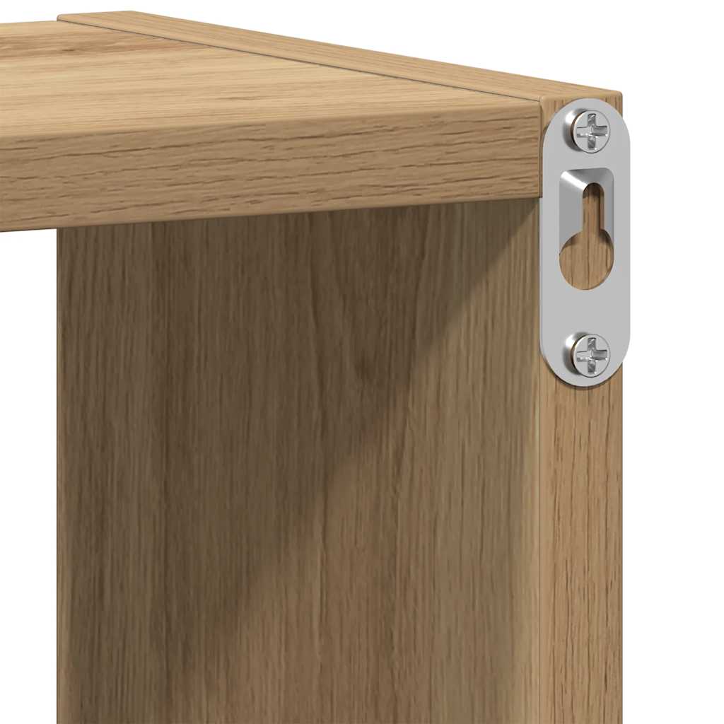 Zidna polica Artisan hrast 75x16x55 cm Konstruirano drvo