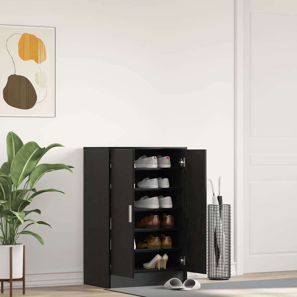 Ormarić za cipele crni hrast 60 x 35 x 92 cm od iverice