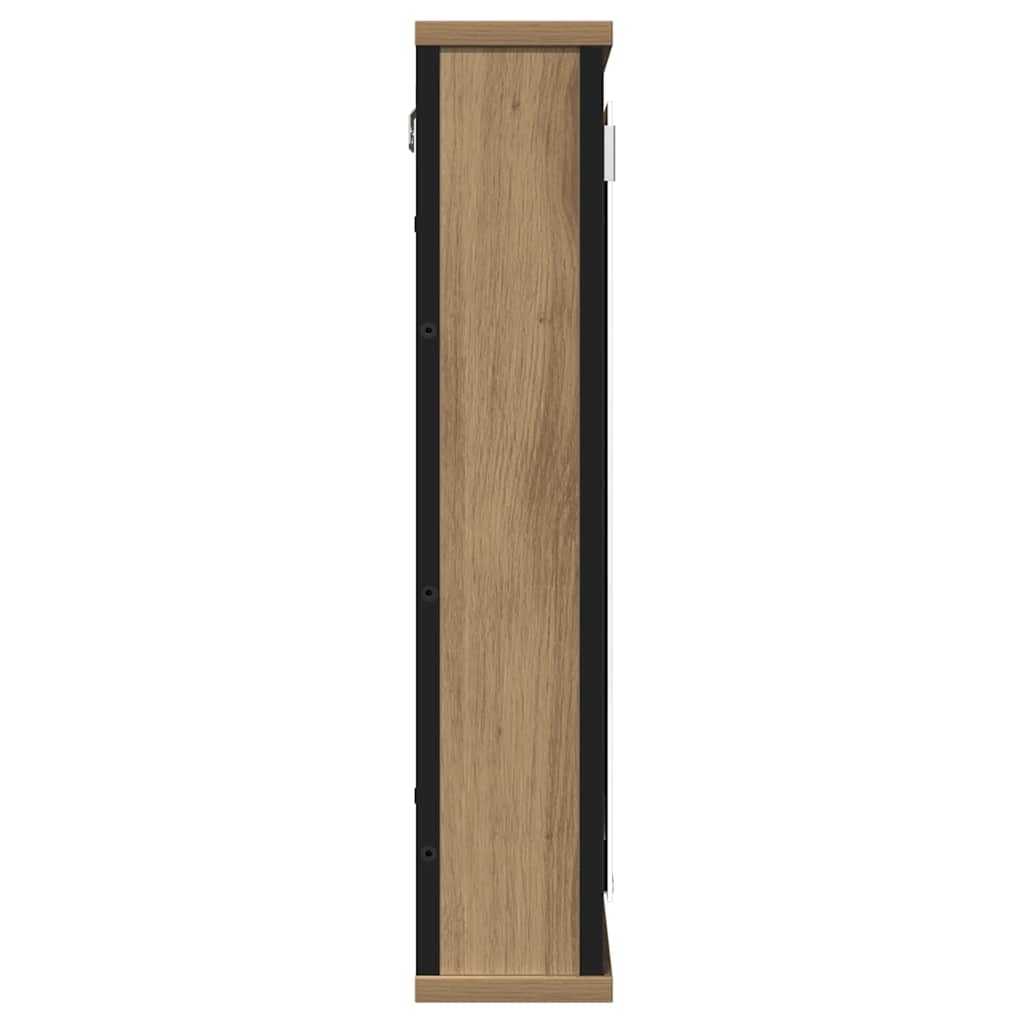 Ormarić za kupaonsko ogledalo Artisan hrast 42x12x60 cm Konstruirano drvo
