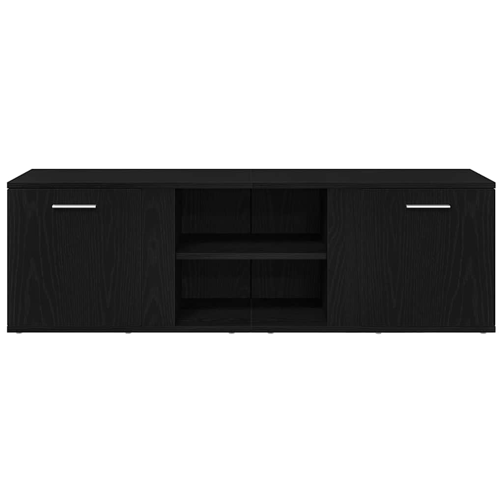 TV ormarić crni hrast 120x34x37 cm inženjerski drvo
