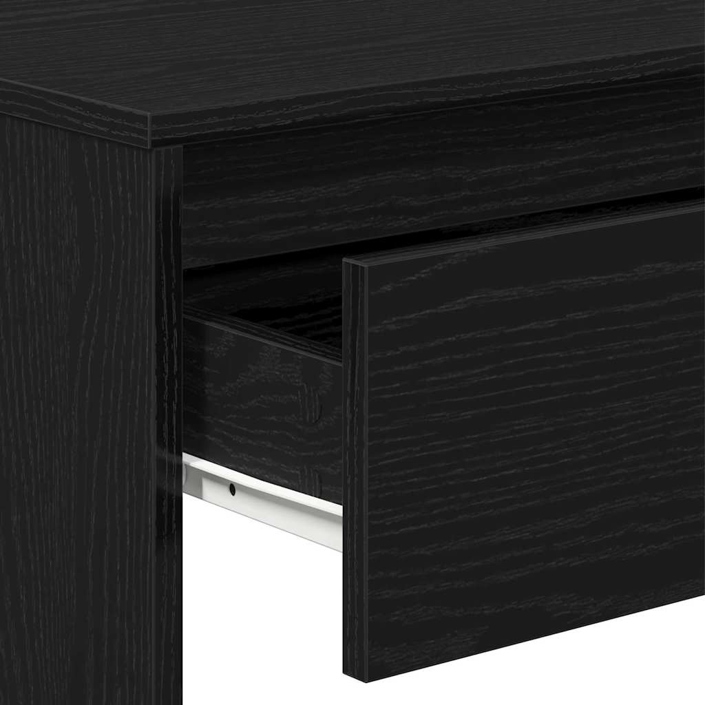 Konzolna stolica s ladicama Crni hrast 100 x 35 x 76,5 cm