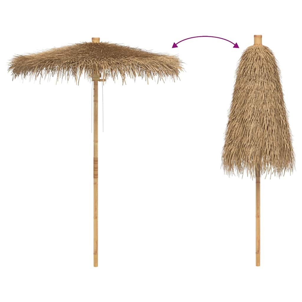 Tiki suncobran s baldahinom od lista banane 180 cm bambus