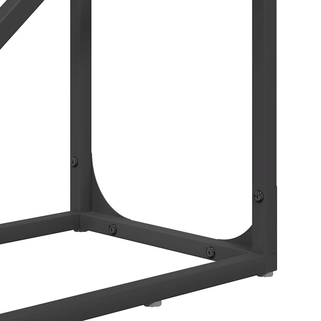 Stalak za drva crni 40x25x100 cm hladno valjani čelik