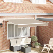 Skrovita tenda Bež 250 x 200 cm tkanina
