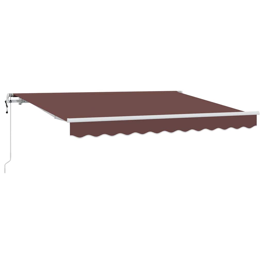 Skrovita tenda Smeđa 300 x 200 cm tkanina
