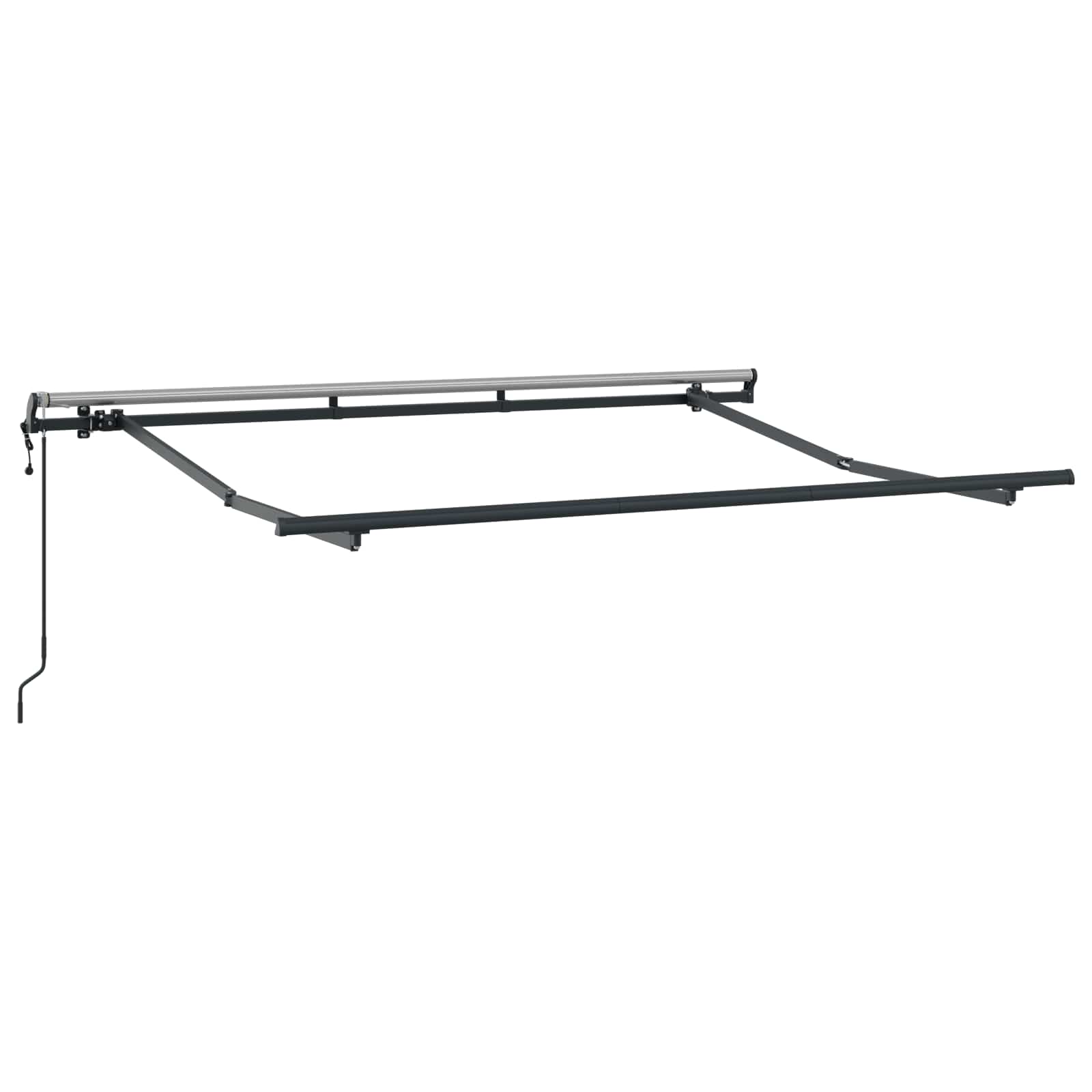 Skrovita tenda Bijelo 300 x 200 cm tkanina