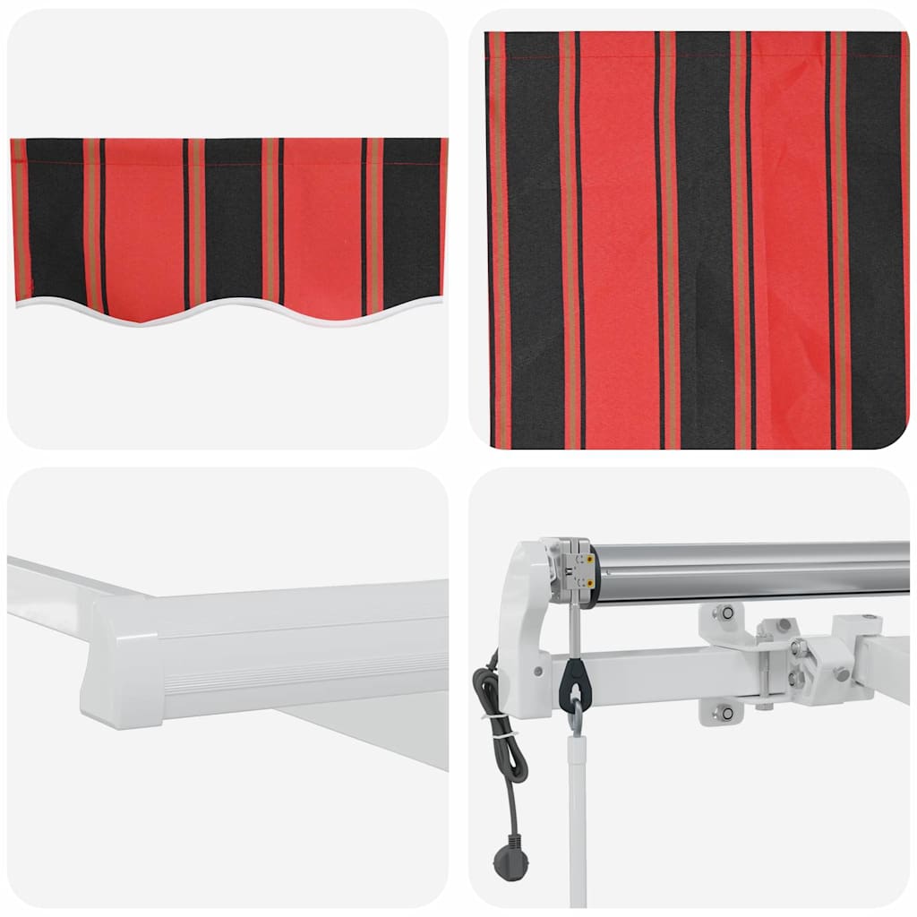 Skrovita tenda Narančasta 350 x 200 cm tkanina