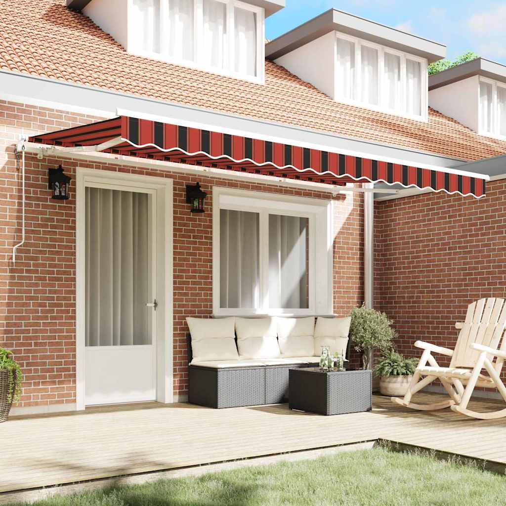 Skrovita tenda Narančasta 350 x 200 cm tkanina