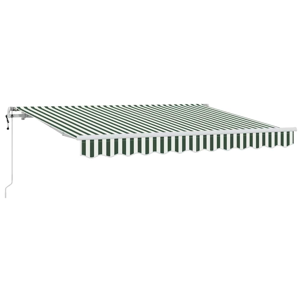 Skrovita tenda Zelena 350 x 200 cm tkanina