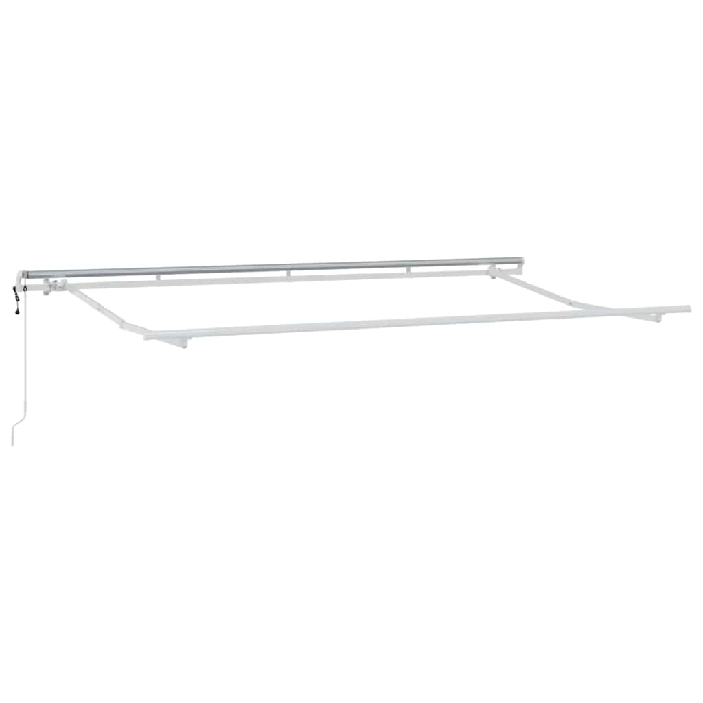 Skrovita tenda Svijetlo siva 400 x 200 cm tkanina