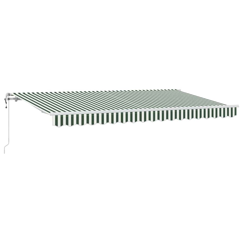 Skrovita tenda Zelena 400 x 200 cm tkanina