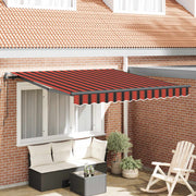 Povlačivi tende narančasta i smeđa 300 x 250 cm