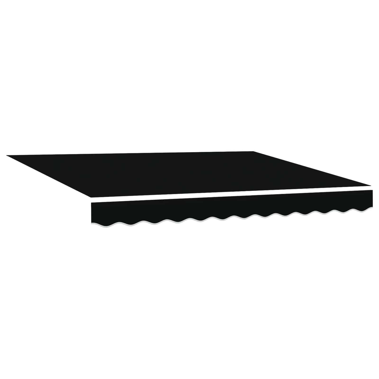 Povlačivi tende Crna 300 x 250 x 165 cm