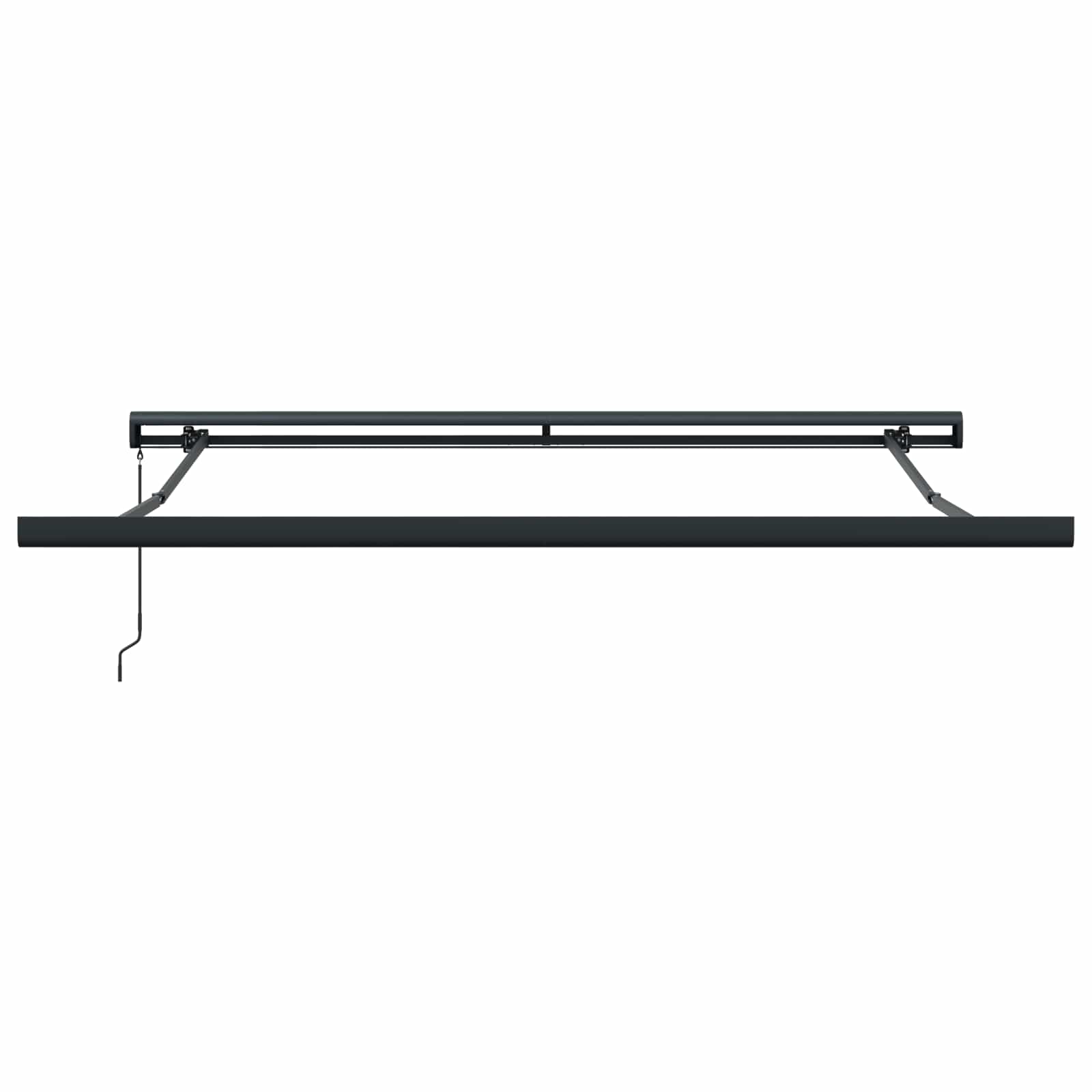 Povlačivi tende Crna 300 x 250 cm Platno i Aluminij