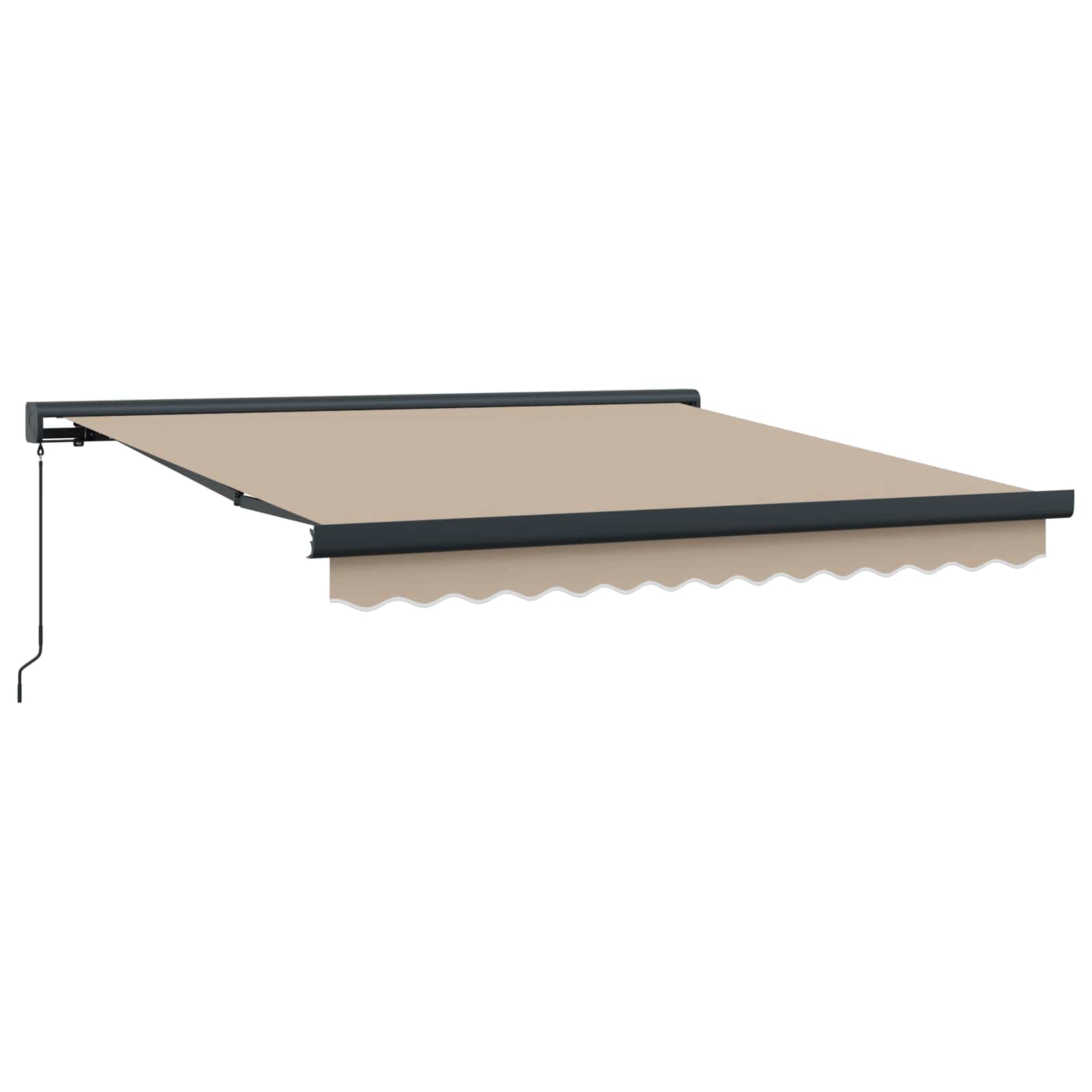 Povlačivi tende Bež 300 x 250 cm Platno i Aluminij