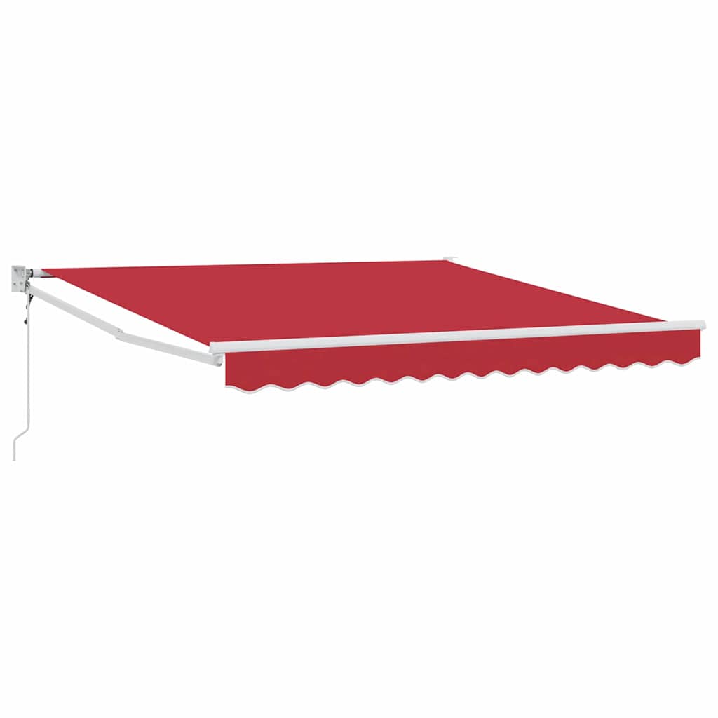 Nadstrešnica Crvena 350 x 250 cm Poliester i metal