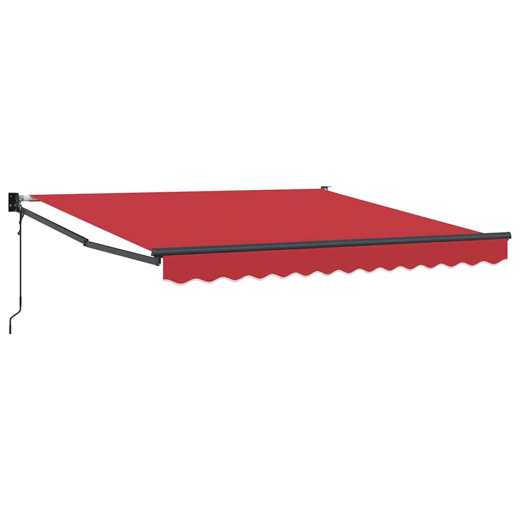 Nadstrešnica Crvena 350 x 250 cm Poliester i metal