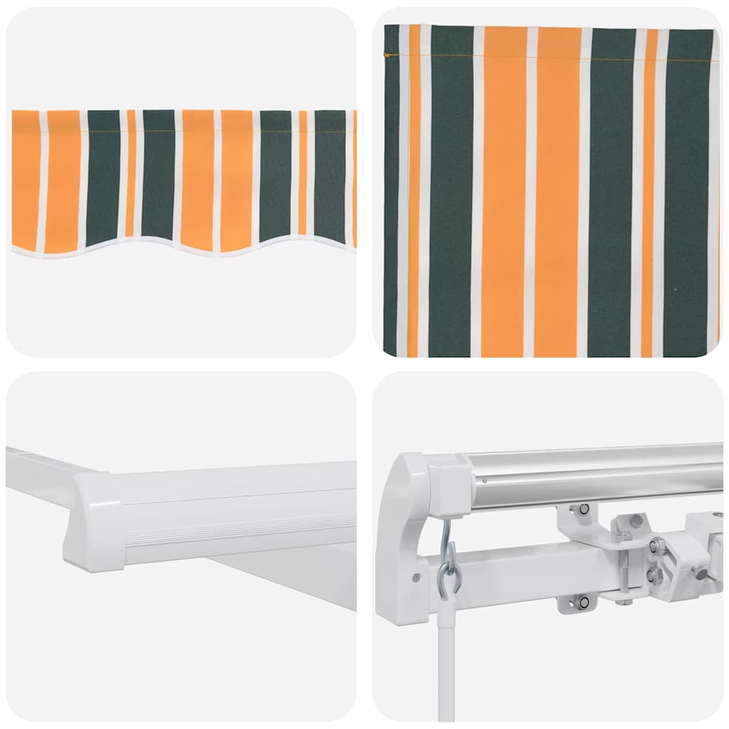 Povlačivi tende Šareni 350 x 250 cm Poliester i aluminij