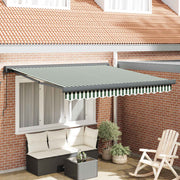 Povlačivi tende Zelena i bijela 350 x 250 x 165 cm