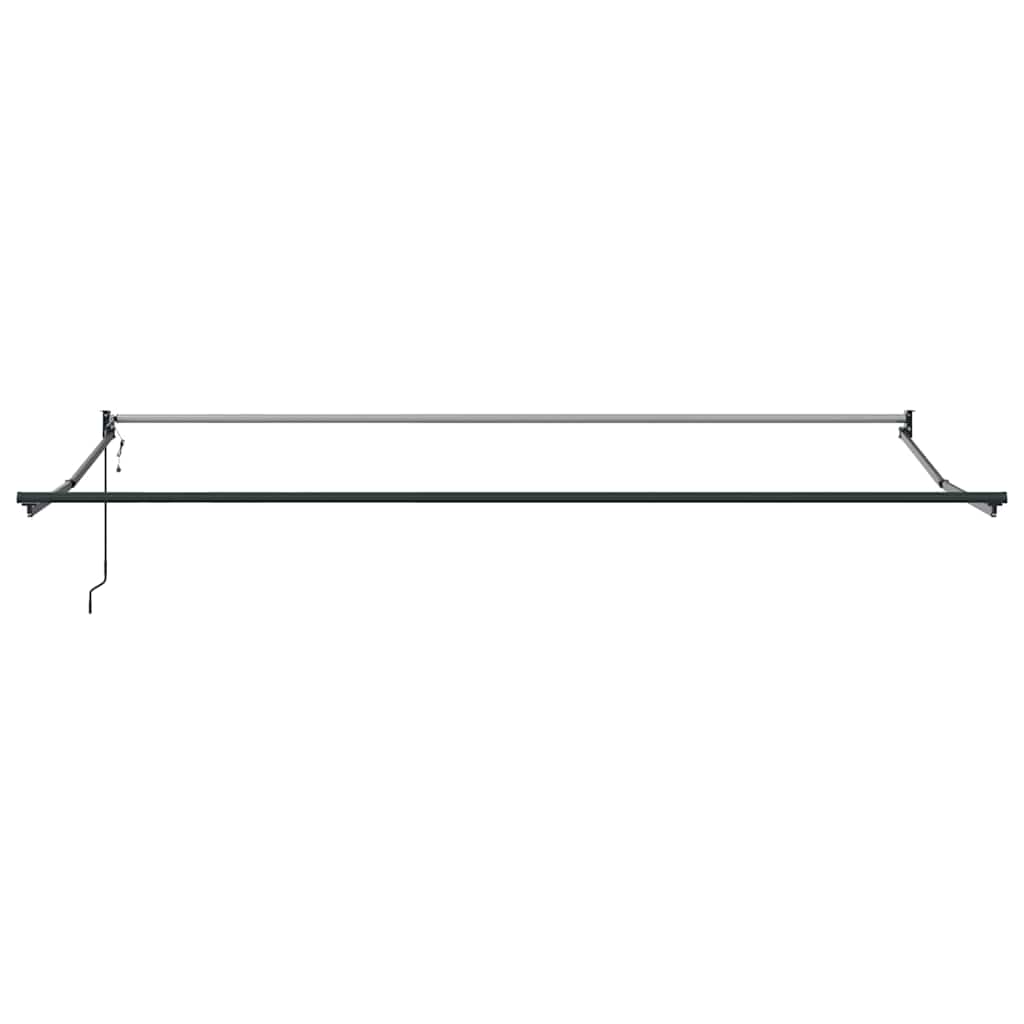Nadstrešnica Crna 400 × 300 cm Poliester i metal